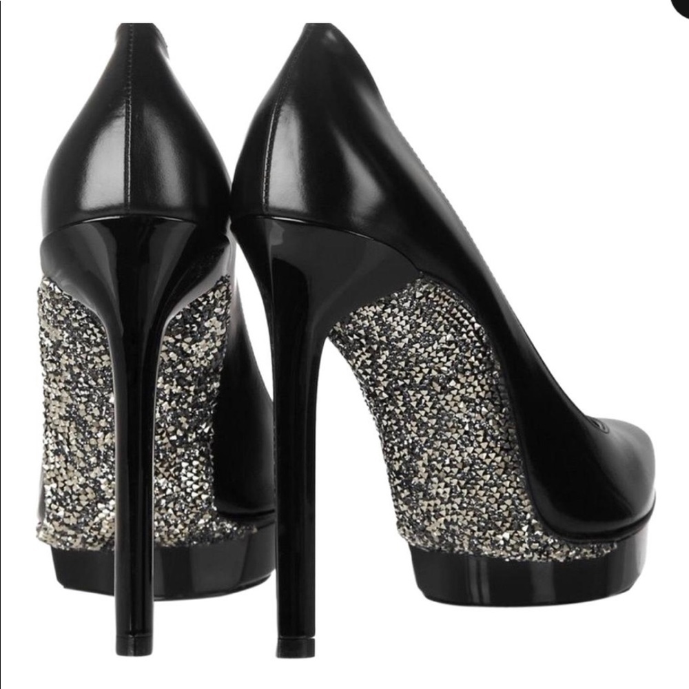 Lanvin Swarovski crystal sole pumps